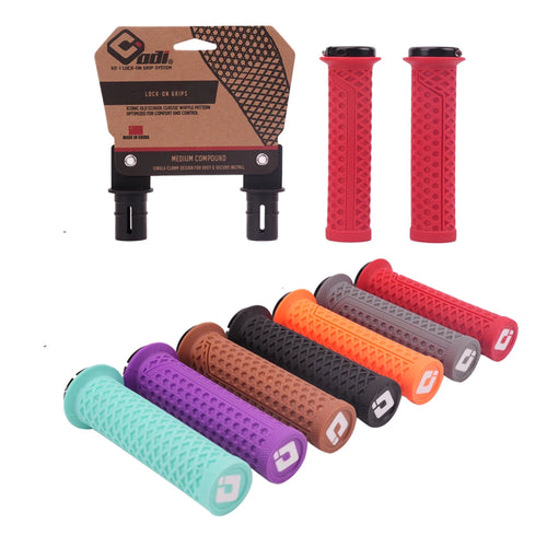 1Pair  Lock-On Silicone Mountain Bike Grips Shock-Absorbing Anti-Slip Comfortable Handlebar Covers for Mtb/Cycling Parts