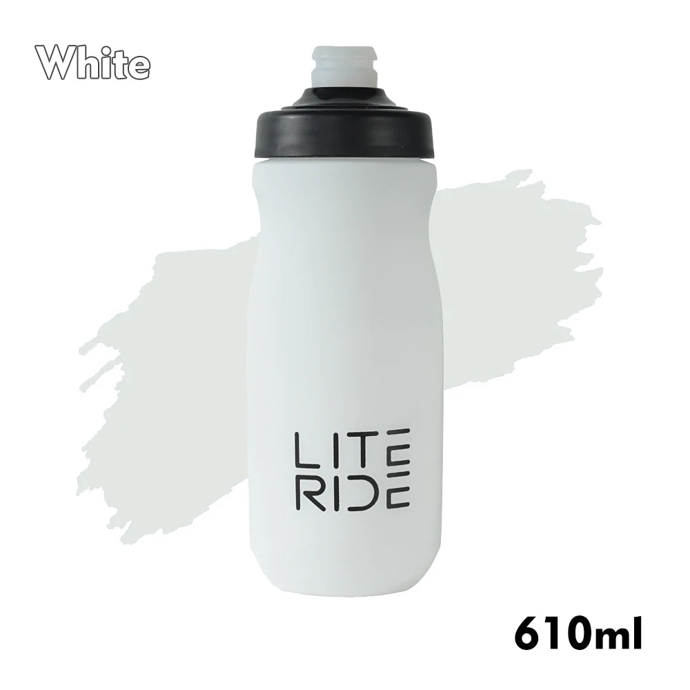 LITERIDE 610Ml/710Ml Bicycle Bottle MTB Road Bike Water Bottle Outdoor Sports Plastic Portable Large Capacity Drink Cycling