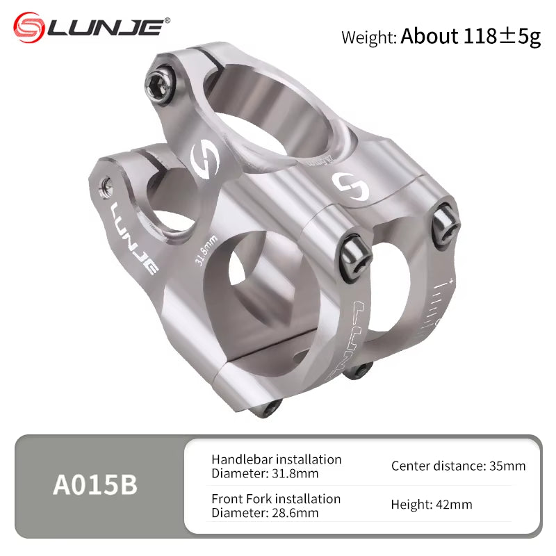 CNC Bike Stem 35Mm Mtb Bicycle Bridge 31.8Mm Handlebar Riser Aluminium Alloy Power