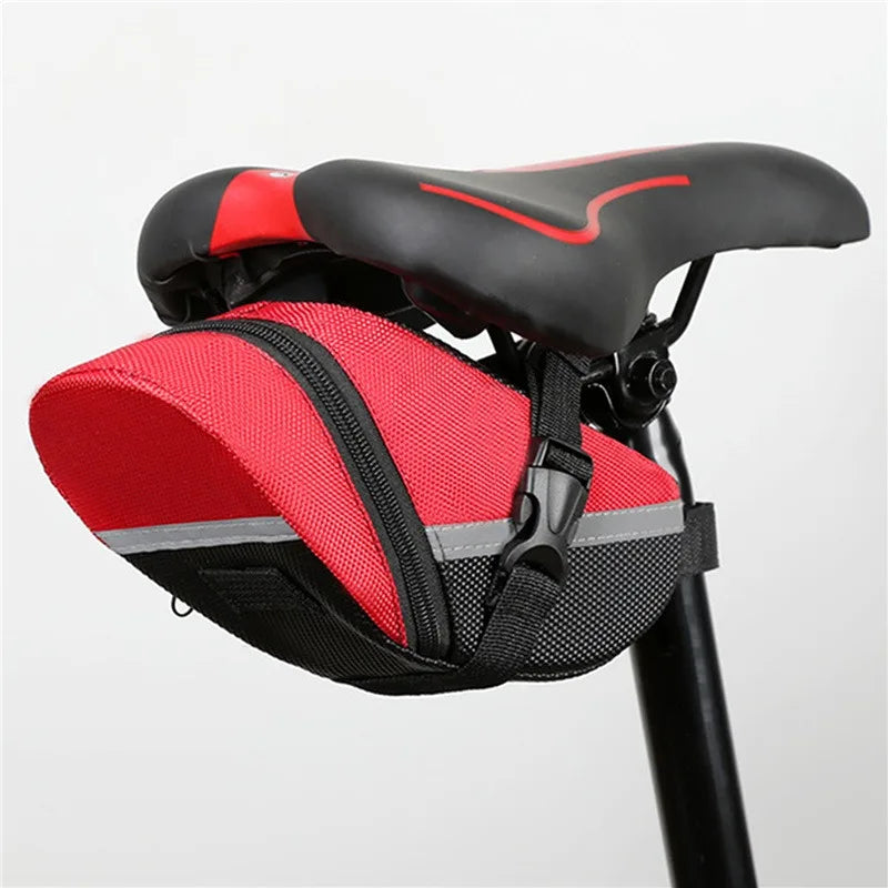 Nylon Bicycle Bag Waterproof Mountain Bike Saddle Storage Seat Rear Tool Pouch Outdoor Cycling Accessories