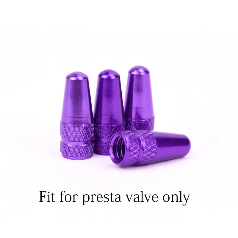 4/8Pcs Aluminum Alloy Bicycle Tire FV Valve Cap MTB Road Bike Covered Protector Road MTB Tyre Dustproof Bike Presta Valve