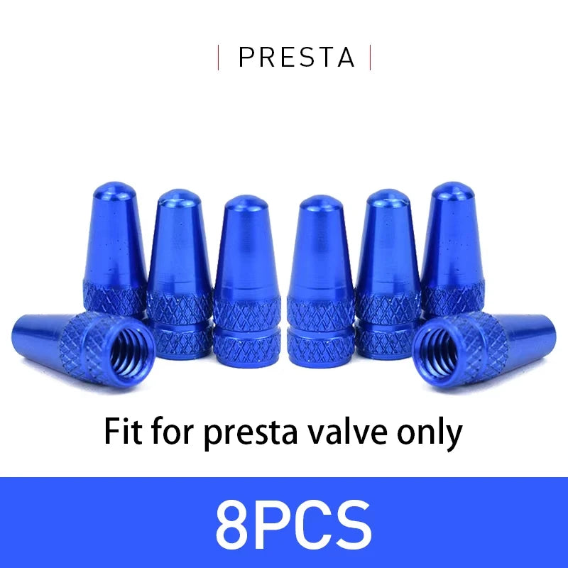 4/8Pcs Aluminum Alloy Bicycle Tire FV Valve Cap MTB Road Bike Covered Protector Road MTB Tyre Dustproof Bike Presta Valve