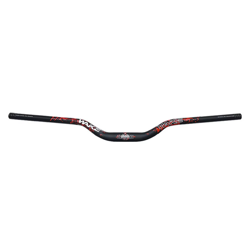 Wake 31.8MM Mountain Bike Handlebar Aluminum Alloy Bicycle Riser Handlebar 55MM Rise 780MM Length Bicycle Bar with Matte Surface