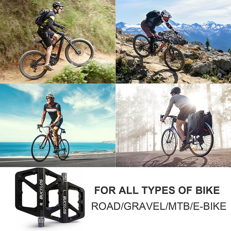 Bike Pedal Ultralight Pedal Platform for Road Mountain Bike Anti-Slip Nylon Sealed Bearings Flat Pedals MTB Bicycle Part