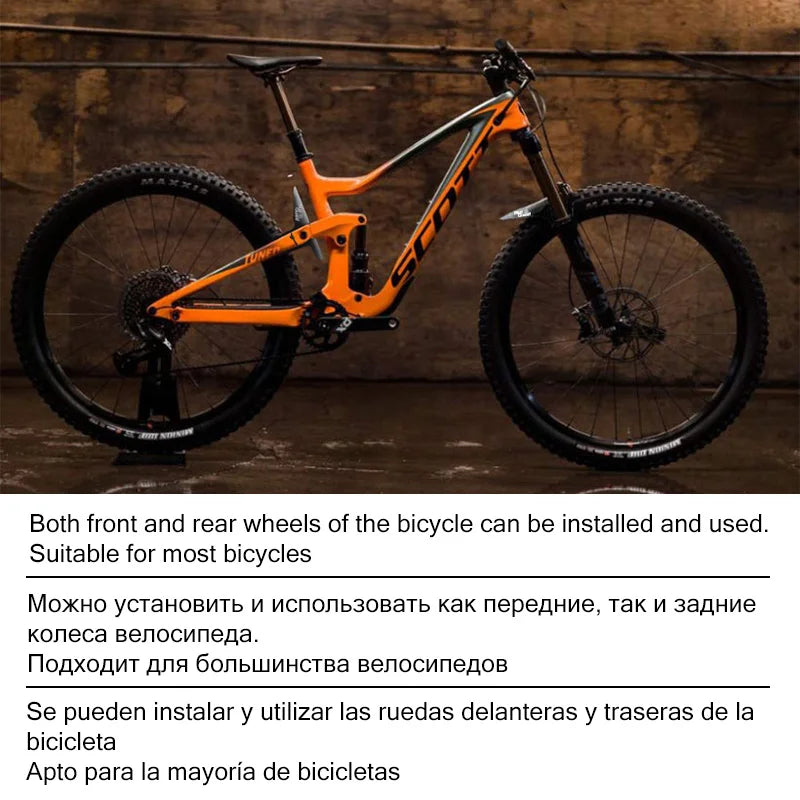 2-Piece Carbon Pattern Bicycle Fender Portable Road Mountain Bike Mud Guard Bike Front Rear Wheel Mudguard Ultralight MTB Fender