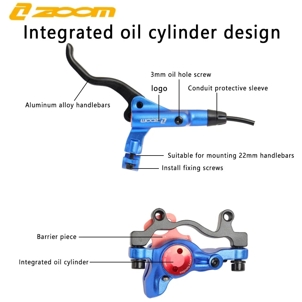 Hydraulic Bicycle Brake HB-875 Mountain Bike Disc Brake Front 800Mm /Rear 1400Mm Hydraulic Brake MTB Bicycle Accessories