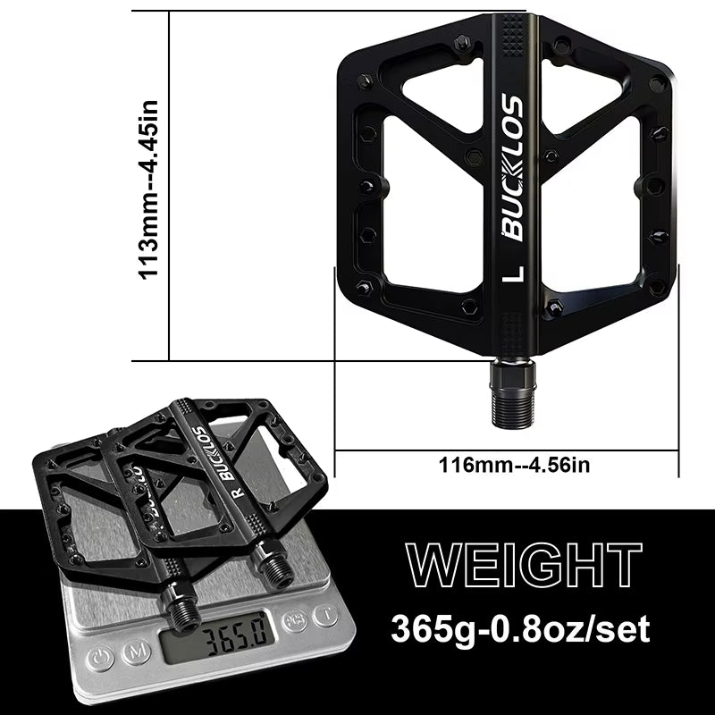 Bike Pedal Ultralight Pedal Platform for Road Mountain Bike Anti-Slip Nylon Sealed Bearings Flat Pedals MTB Bicycle Part