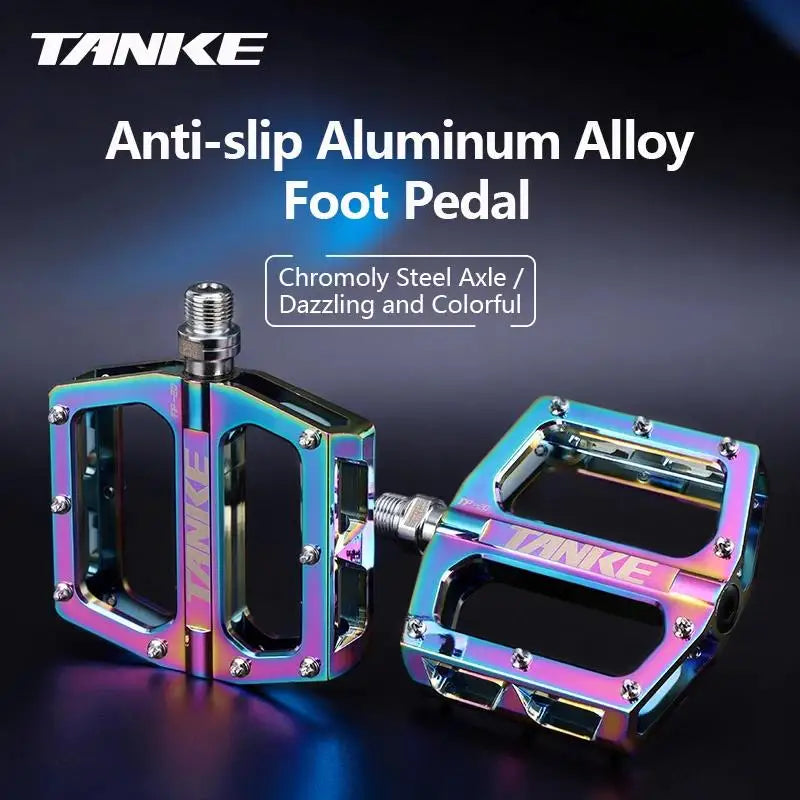 Bicycle Pedals Ultralight Aluminum Alloy Colorful Anti-Skid Bearing Mountain Bike Accessories MTB Foot Pedals Folding Bike