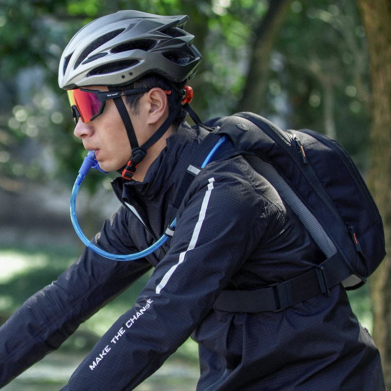 10L Ultralight Cycling Backpack Ergonomic Strap MTB Road Bicycle Bag with Water Bag Outdoor Hiking Climbing Bag