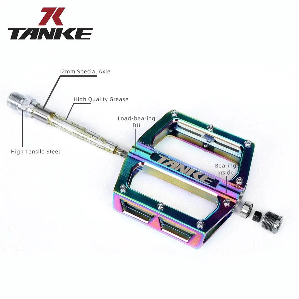 Bicycle Pedals Ultralight Aluminum Alloy Colorful Anti-Skid Bearing Mountain Bike Accessories MTB Foot Pedals Folding Bike