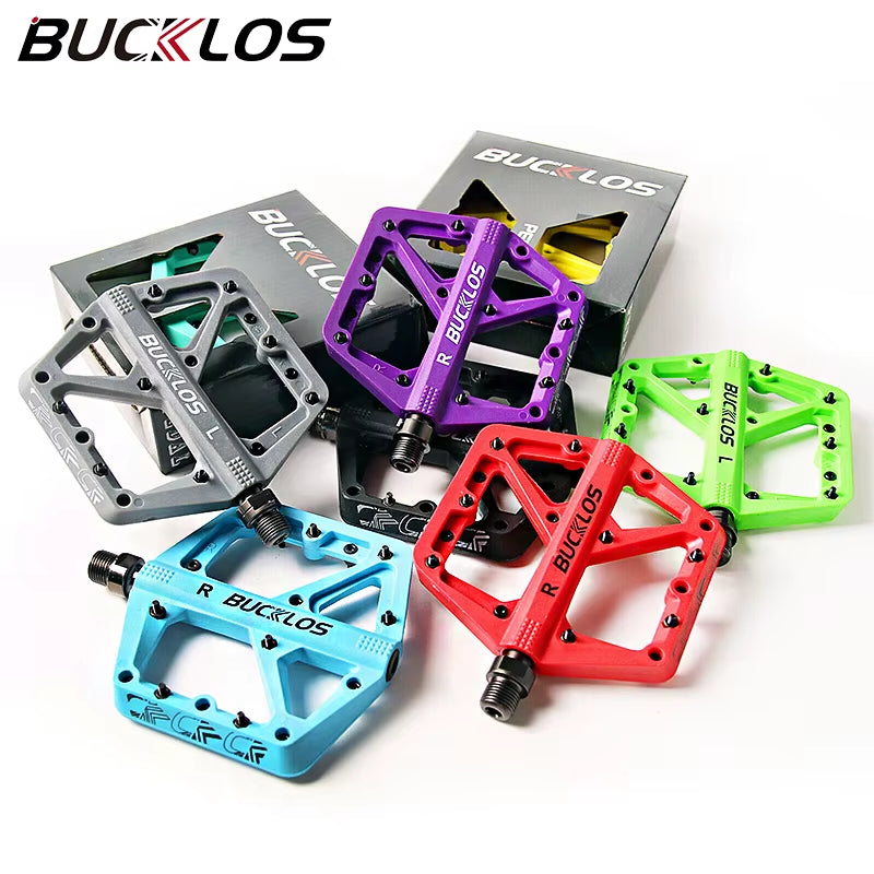 Bike Pedal Ultralight Pedal Platform for Road Mountain Bike Anti-Slip Nylon Sealed Bearings Flat Pedals MTB Bicycle Part