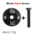 Ride or Die Bicycle Headset Top Cap W/ M6*30Mm Titanium Screw for 1-1/8" Front Fork Aluminium Alloy Stem Top Cover
