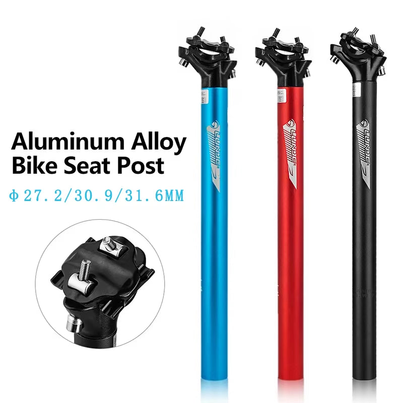 Mountain Road Bicycle Seatpost Ultralight Aluminum Alloy MTB Bike Seat Post Seat Tube 27.2/30.9/31.6Mm*400Mm Cycling Parts