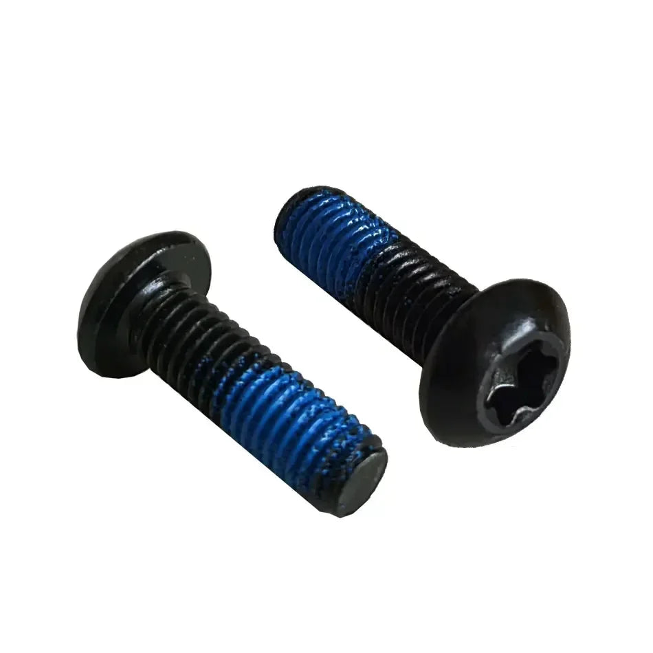 NFOX stainless‑steel T25 M5×16 mm brake disc screws — lengthened MTB/road bicycle rotor bolts; available in 6‑ or 12‑piece universal sets